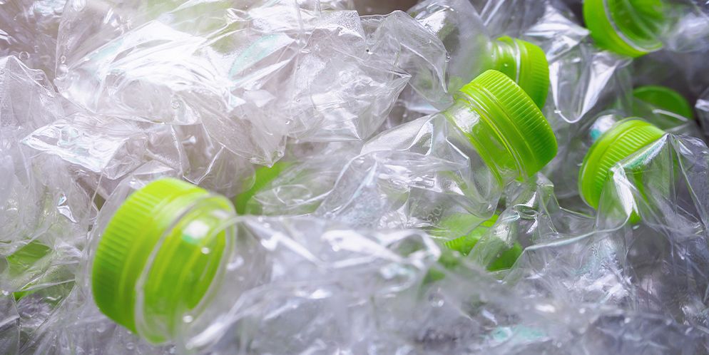 Recycled polyester of PET-bottles